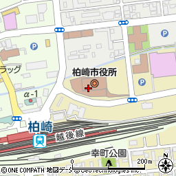 柏崎市役所周辺の地図