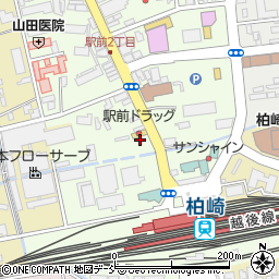 オリックスレンタカー柏崎駅前店周辺の地図