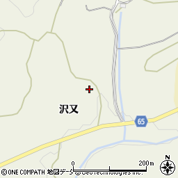 福島県郡山市中田町高倉上沢又周辺の地図