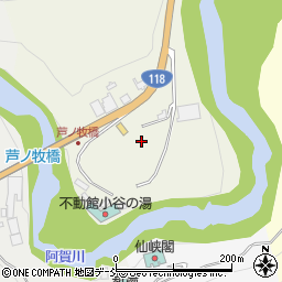 福島県会津若松市大戸町小谷湯ノ平周辺の地図