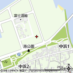 新潟県柏崎市中浜周辺の地図