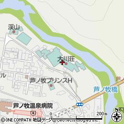 会津グランドホテル大川荘周辺の地図