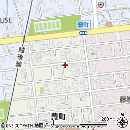 新潟県柏崎市豊町周辺の地図