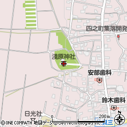 浅原神社周辺の地図