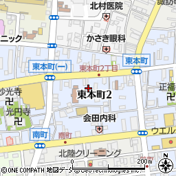 新潟県柏崎市東本町周辺の地図