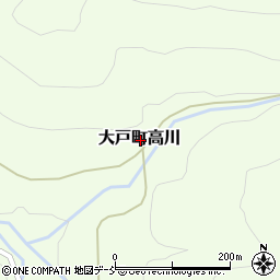福島県会津若松市大戸町大字高川周辺の地図