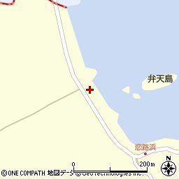 恋路海岸周辺の地図