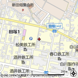 米峰田塚分室周辺の地図