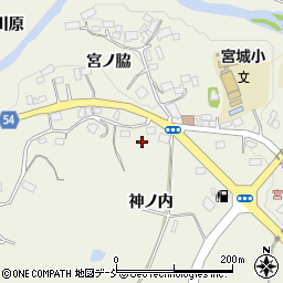 福島県郡山市中田町高倉（神ノ内）周辺の地図
