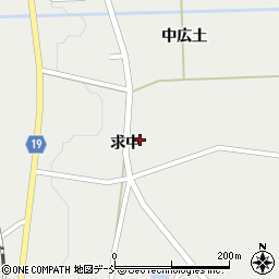 福島県田村市大越町上大越求中周辺の地図