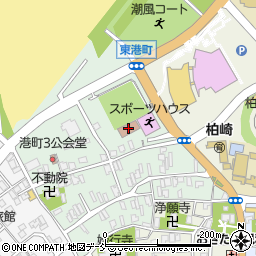 柏崎市中央地区公民館周辺の地図