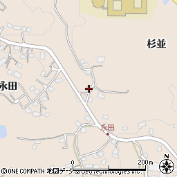 福島県郡山市中田町赤沼下永田15周辺の地図