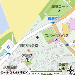 新潟県柏崎市東港町周辺の地図