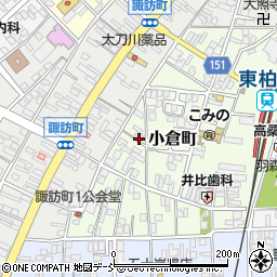新潟県柏崎市小倉町周辺の地図