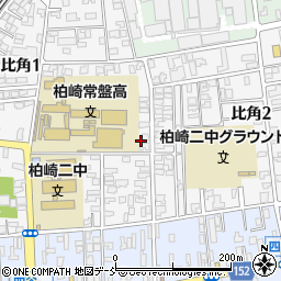 新潟県柏崎市比角周辺の地図