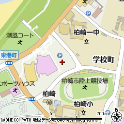新潟県柏崎市学校町周辺の地図