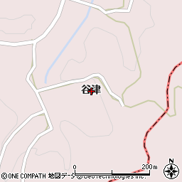 福島県田村郡三春町過足谷津周辺の地図