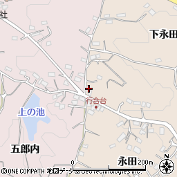 福島県郡山市中田町赤沼下永田3周辺の地図