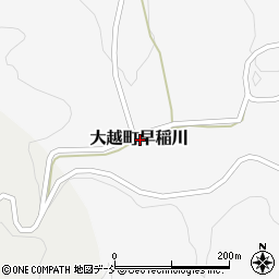 福島県田村市大越町早稲川周辺の地図