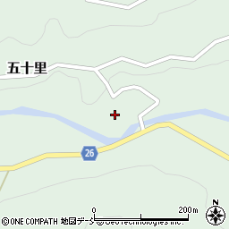 石川県鳳珠郡能登町五十里ヲ周辺の地図