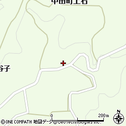 福島県郡山市中田町上石（山口）周辺の地図