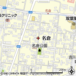 福島県郡山市名倉周辺の地図