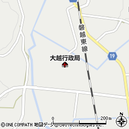 田村市図書館　大越分館周辺の地図