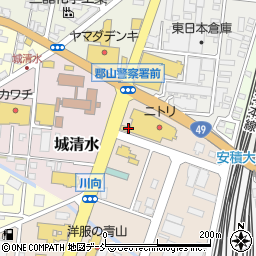 松屋 城清水店周辺の地図