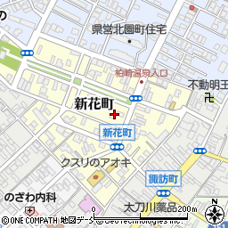 新潟県柏崎市新花町周辺の地図