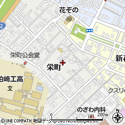 新潟県柏崎市栄町周辺の地図