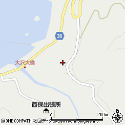 石川県輪島市大沢町（寺坂）周辺の地図