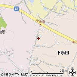福島県郡山市中田町赤沼下永田82周辺の地図