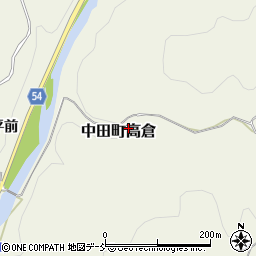 福島県郡山市中田町高倉周辺の地図