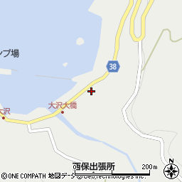 石川県輪島市大沢町宝来周辺の地図