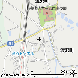 新潟県長岡市渡沢町周辺の地図