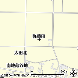 福島県郡山市大槻町弥蔵田周辺の地図