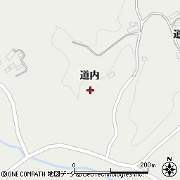 福島県郡山市中田町木目沢道内周辺の地図