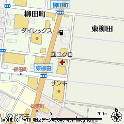 ユニクロ柏崎店周辺の地図