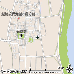 新潟県長岡市釜ケ島255周辺の地図