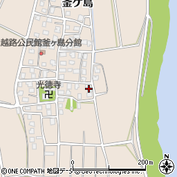 新潟県長岡市釜ケ島256周辺の地図