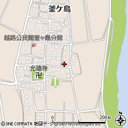 新潟県長岡市釜ケ島258周辺の地図