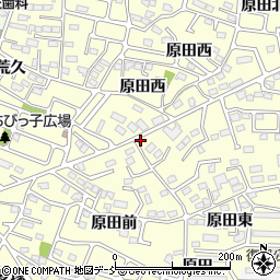 福島県郡山市大槻町（原田）周辺の地図