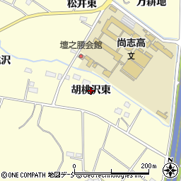 福島県郡山市大槻町（胡桃沢東）周辺の地図