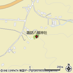 諏訪八幡神社周辺の地図