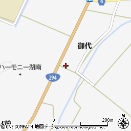 福島県郡山市湖南町三代御代周辺の地図