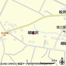 福島県郡山市大槻町（胡桃沢）周辺の地図