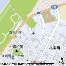 新潟県柏崎市北園町21-4周辺の地図