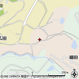 福島県郡山市中田町赤沼（廣田）周辺の地図