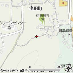 石川県輪島市宅田町周辺の地図