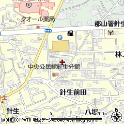 福島県郡山市大槻町笹ノ台2-13周辺の地図